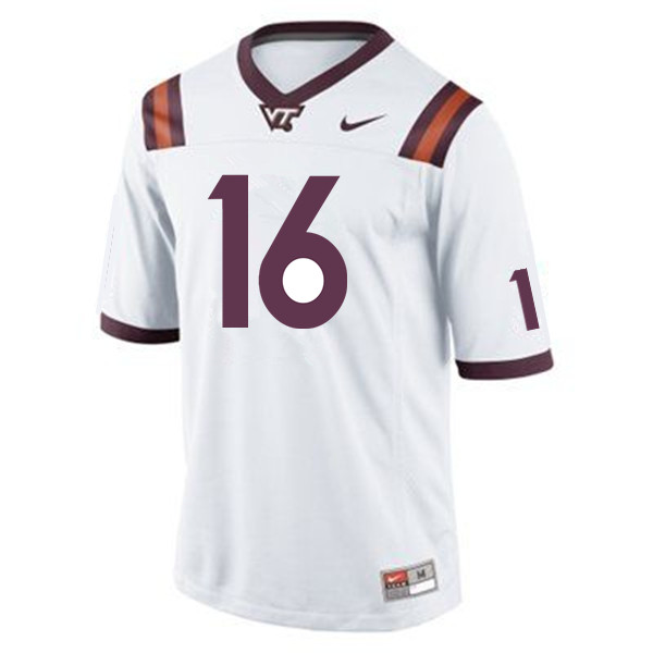 Men #16 Coleman Fox Virginia Tech Hokies College Football Jerseys Sale-Maroon - Click Image to Close